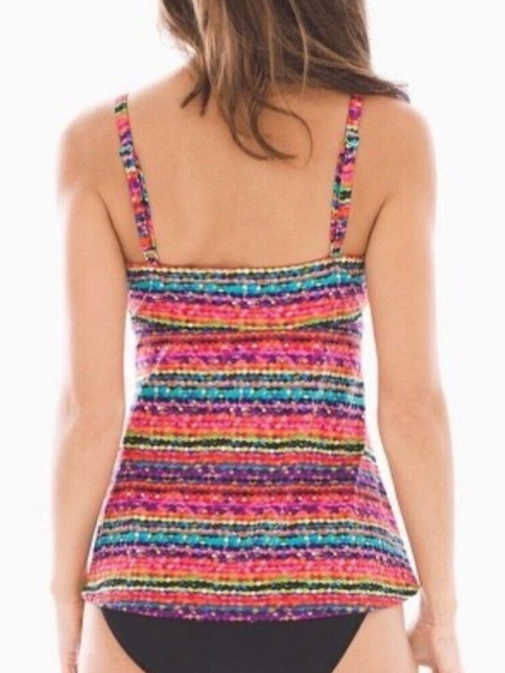 Miraclesuit Night Lights Roswell Tankini Top SZ 8 NWOT - Picture 2 of 6